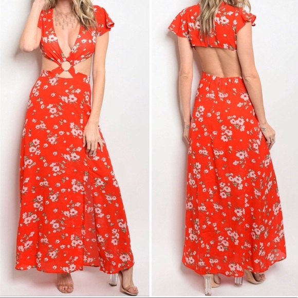 ❤️Stunning Red Maxi Dress❤️ - Picture 6 of 6